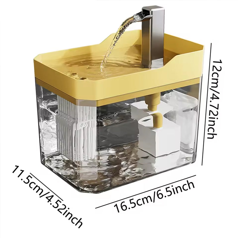 Automatic Pet Water Fountain - Filtered Drinking Fountain for Dogs & Cats