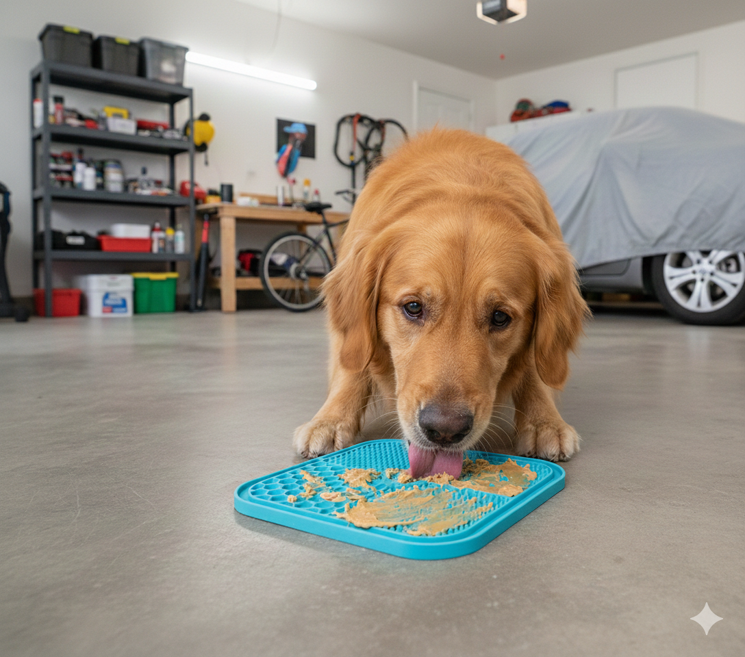 Dog Lick Pad - Slow Feeder Mat with Suction Cups