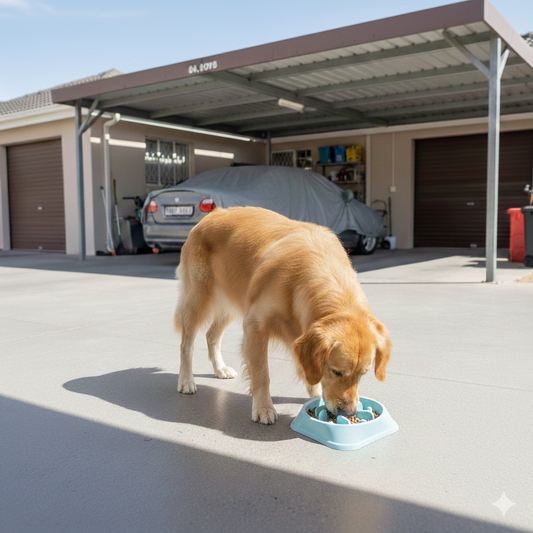 Slow-Feed Dog Bowl - Anti-Choking Pet Feeding Bowl