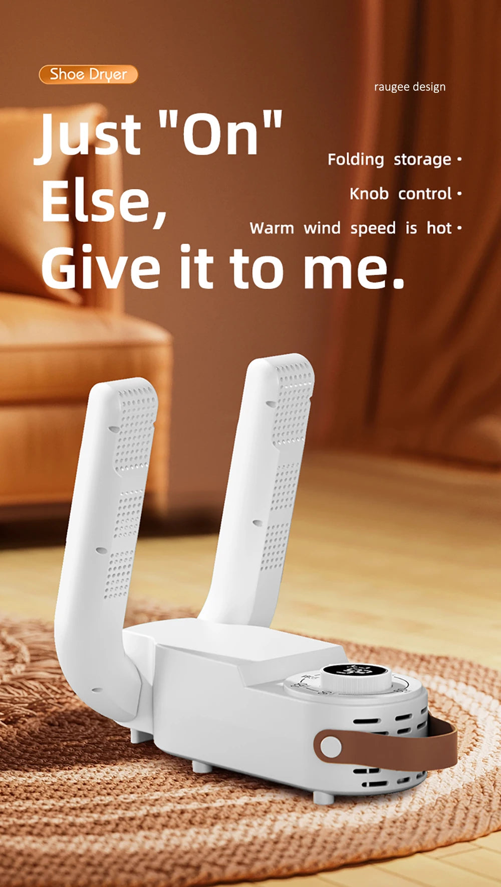 Electric Shoe Dryer - Sterilizing Dehumidifying Boot Warmer