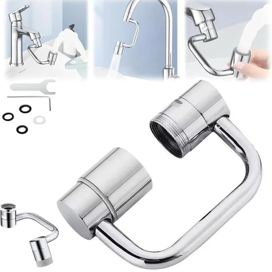 360° Swivel Kitchen Faucet Extender - Splash-Proof Dual Mode
