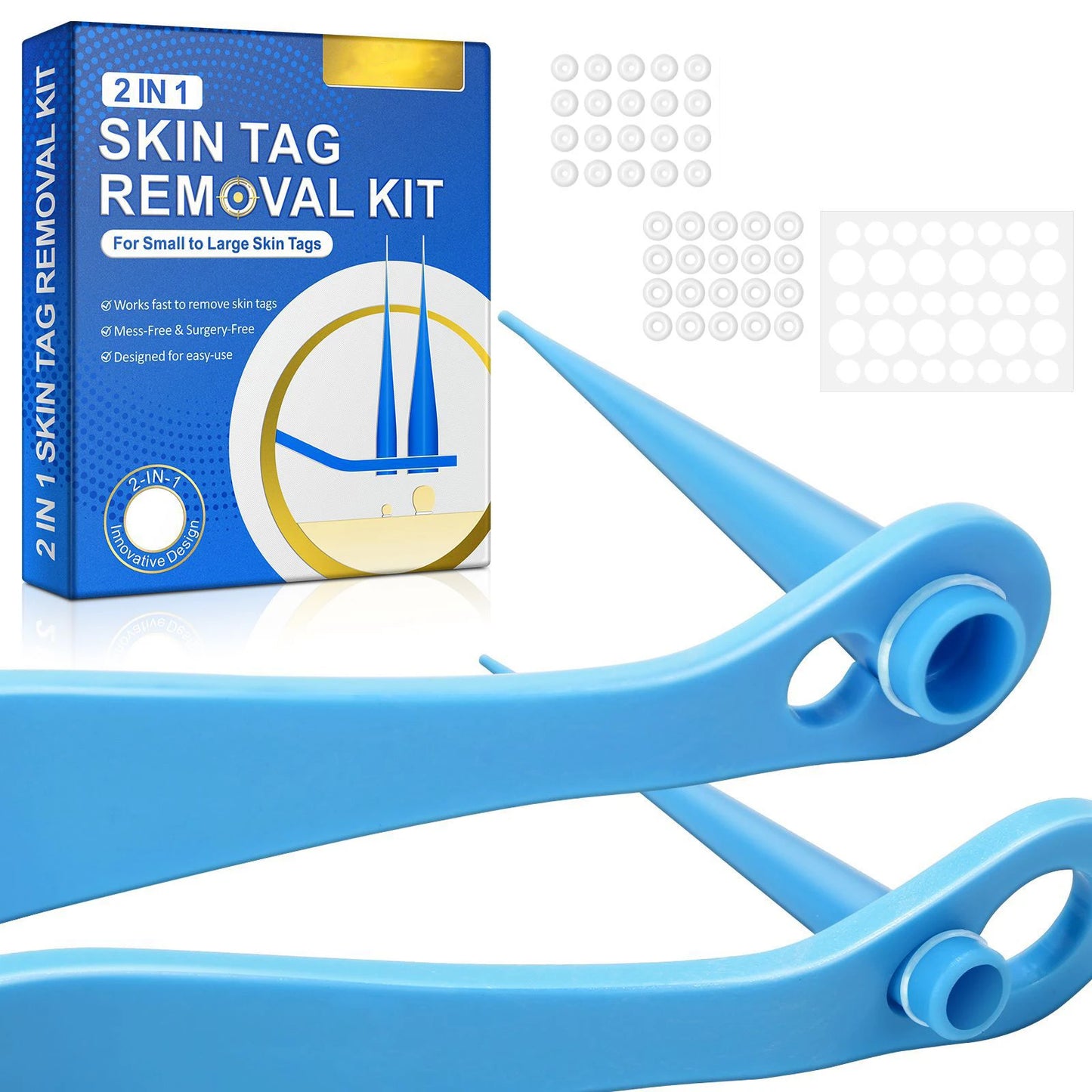 2-in-1 Skin Tag & Mole Removal Tool - Painless Auto Remover Kit