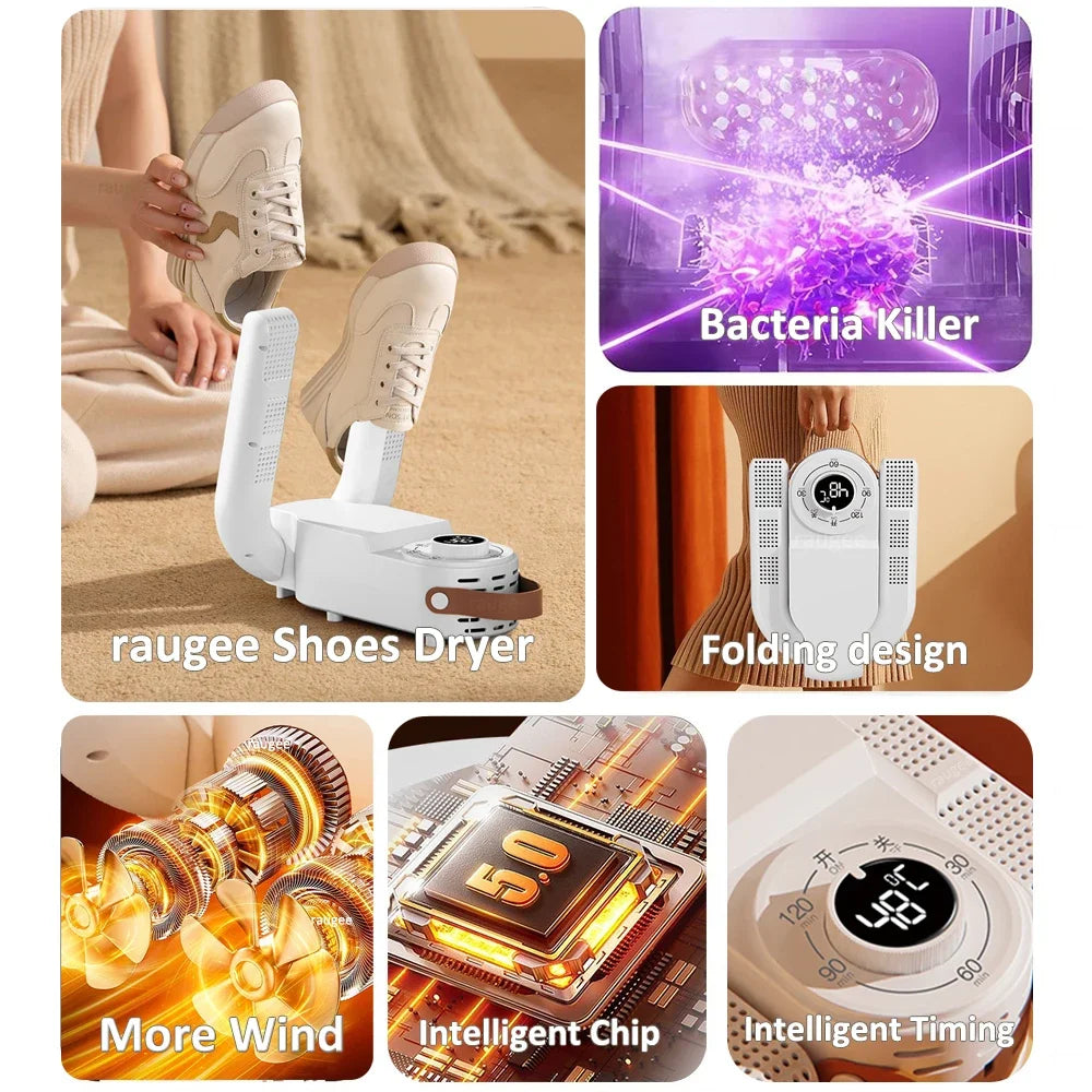 Electric Shoe Dryer - Sterilizing Dehumidifying Boot Warmer