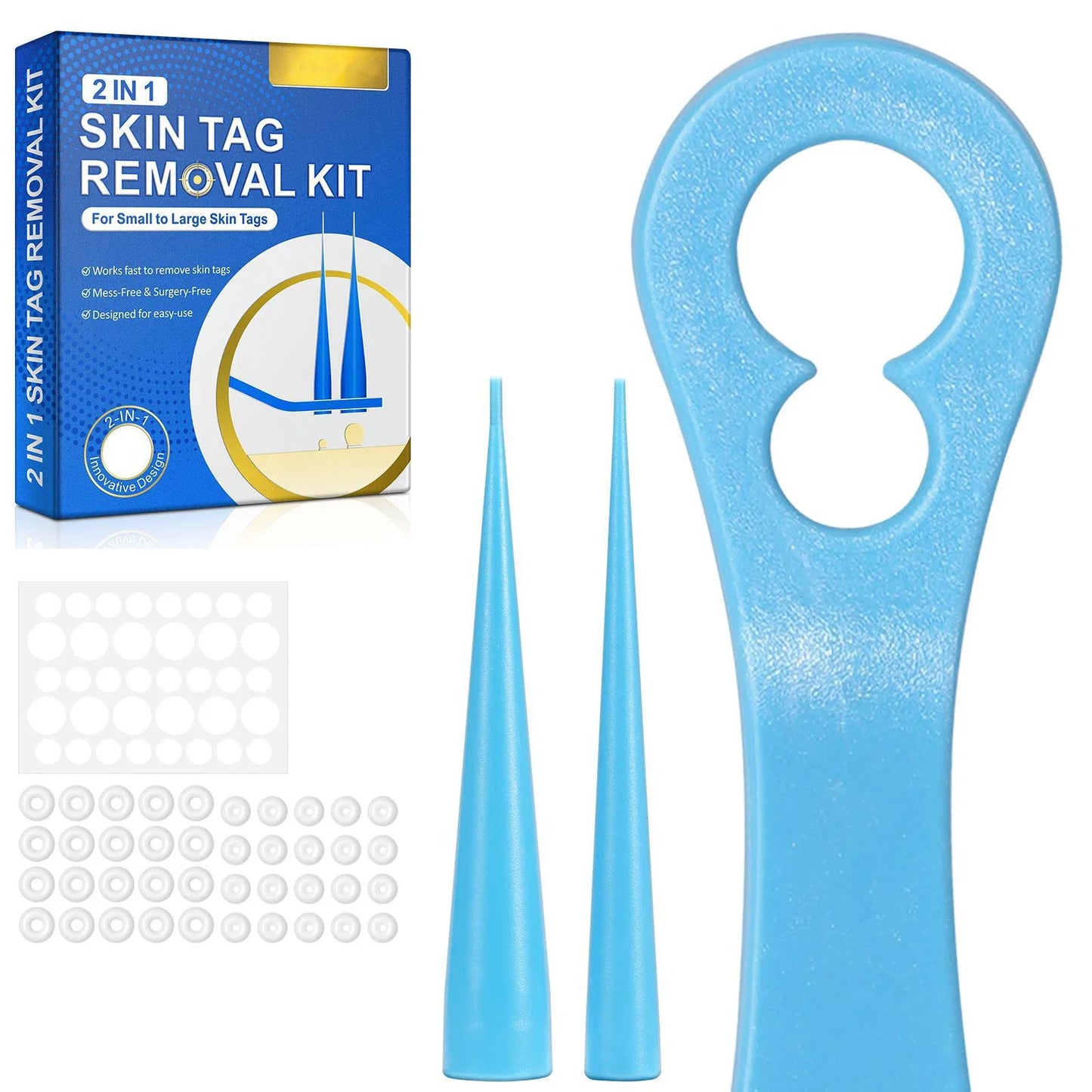 2-in-1 Skin Tag & Mole Removal Tool - Painless Auto Remover Kit