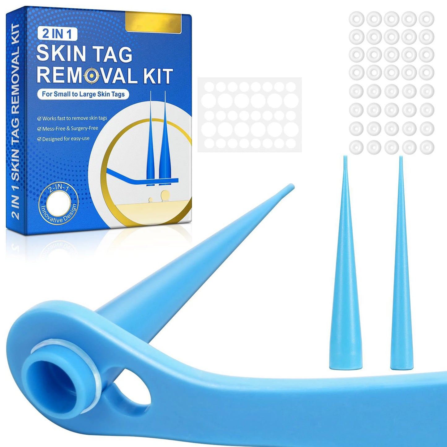 2-in-1 Skin Tag & Mole Removal Tool - Painless Auto Remover Kit